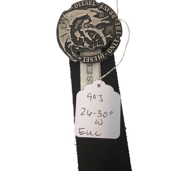 Sold Vintage Diesel Leather Punk Rock Mohawk Grunge Belt - Picture 8 of 8